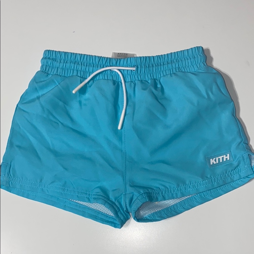 Kith Kids Swim Trunks in Bright Blue